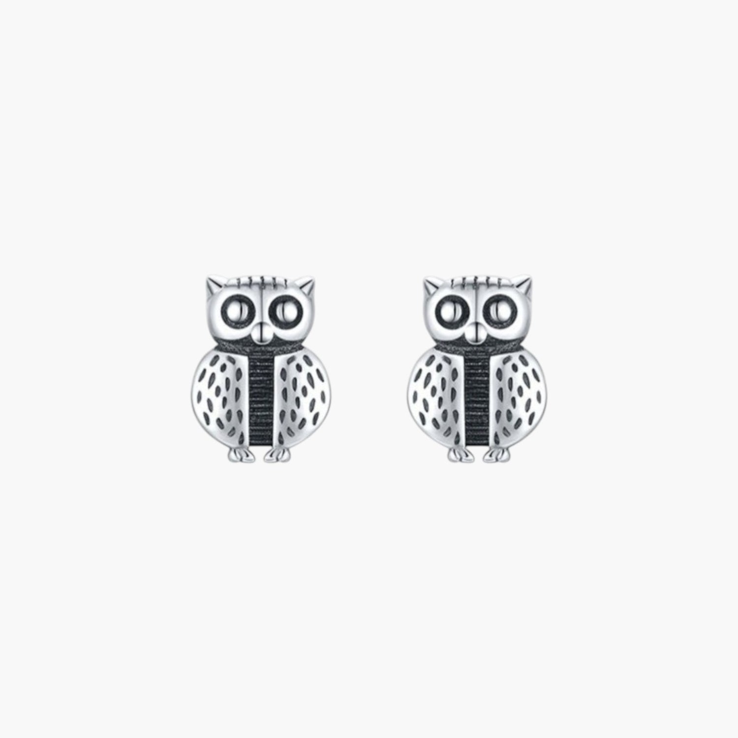 Brincos Owl em Prata 925