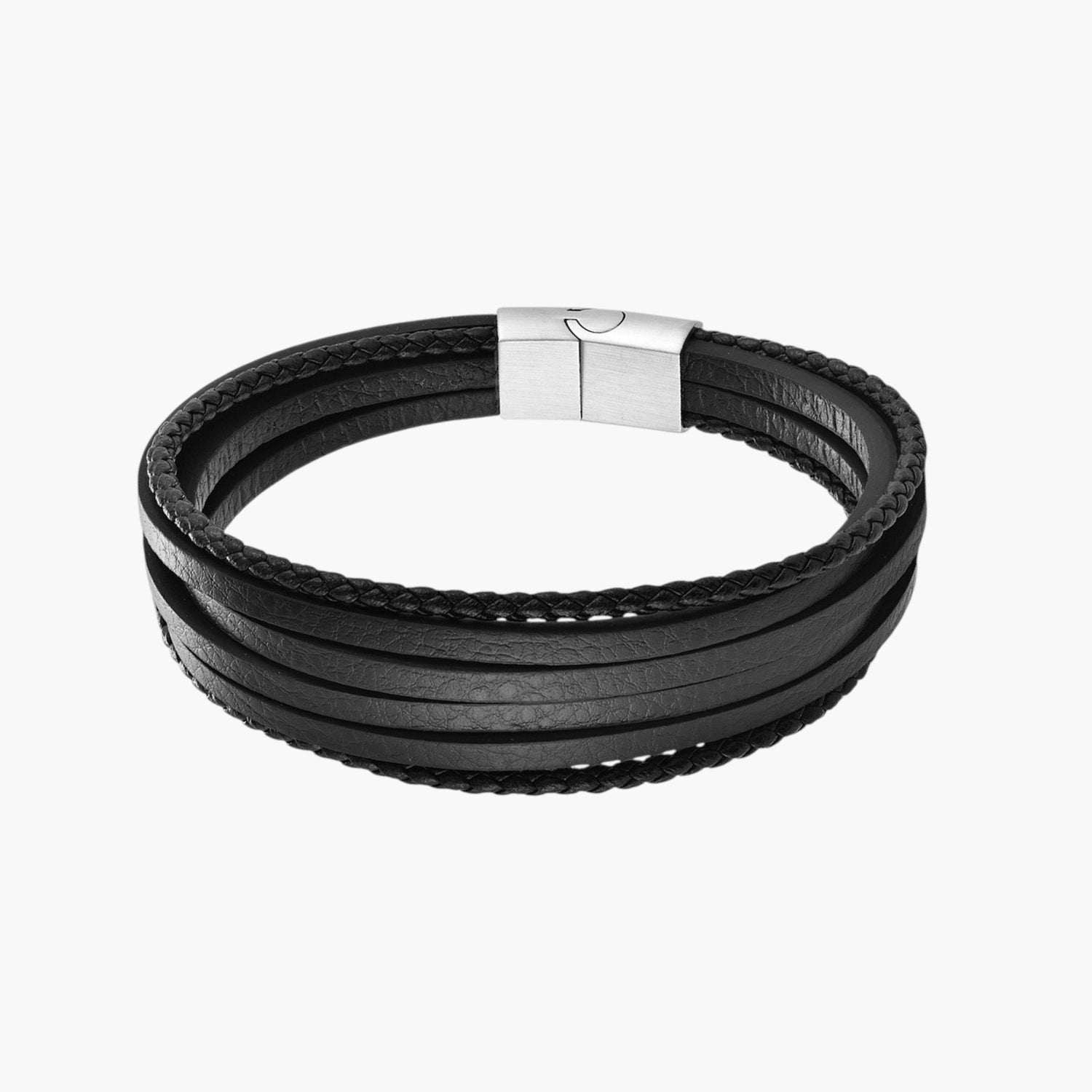 Pulseira em Couro de Camada Dupla