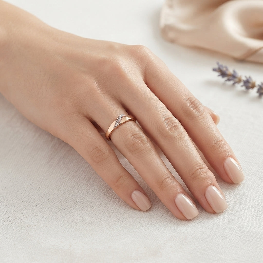 Anillo de Pareja Minimalista en Plata de Ley 925