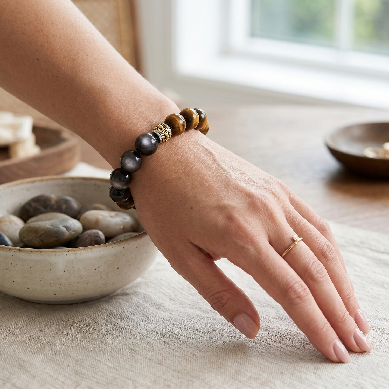 Pulseira Imperial em Pedra Natural