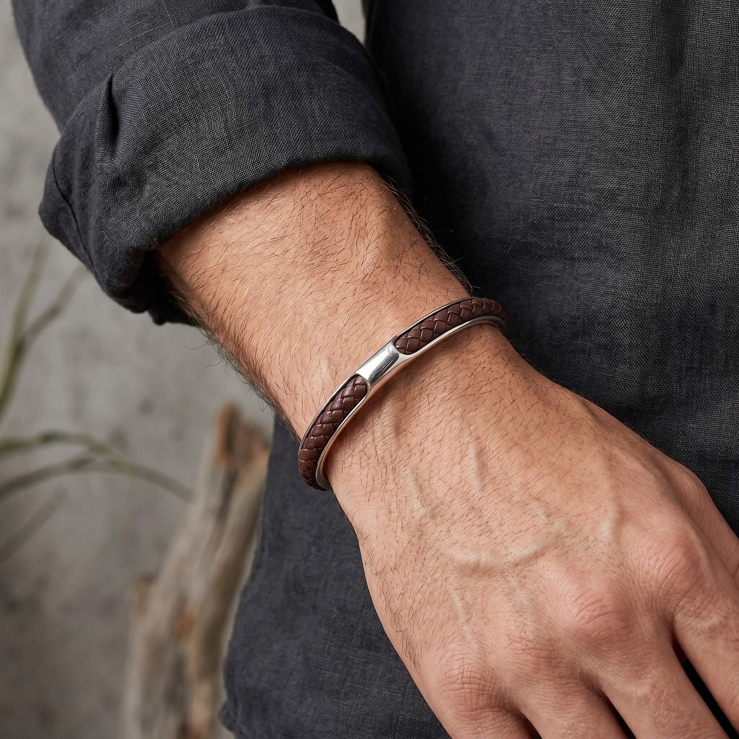 Pulseira Fusion em Aço Inoxidável