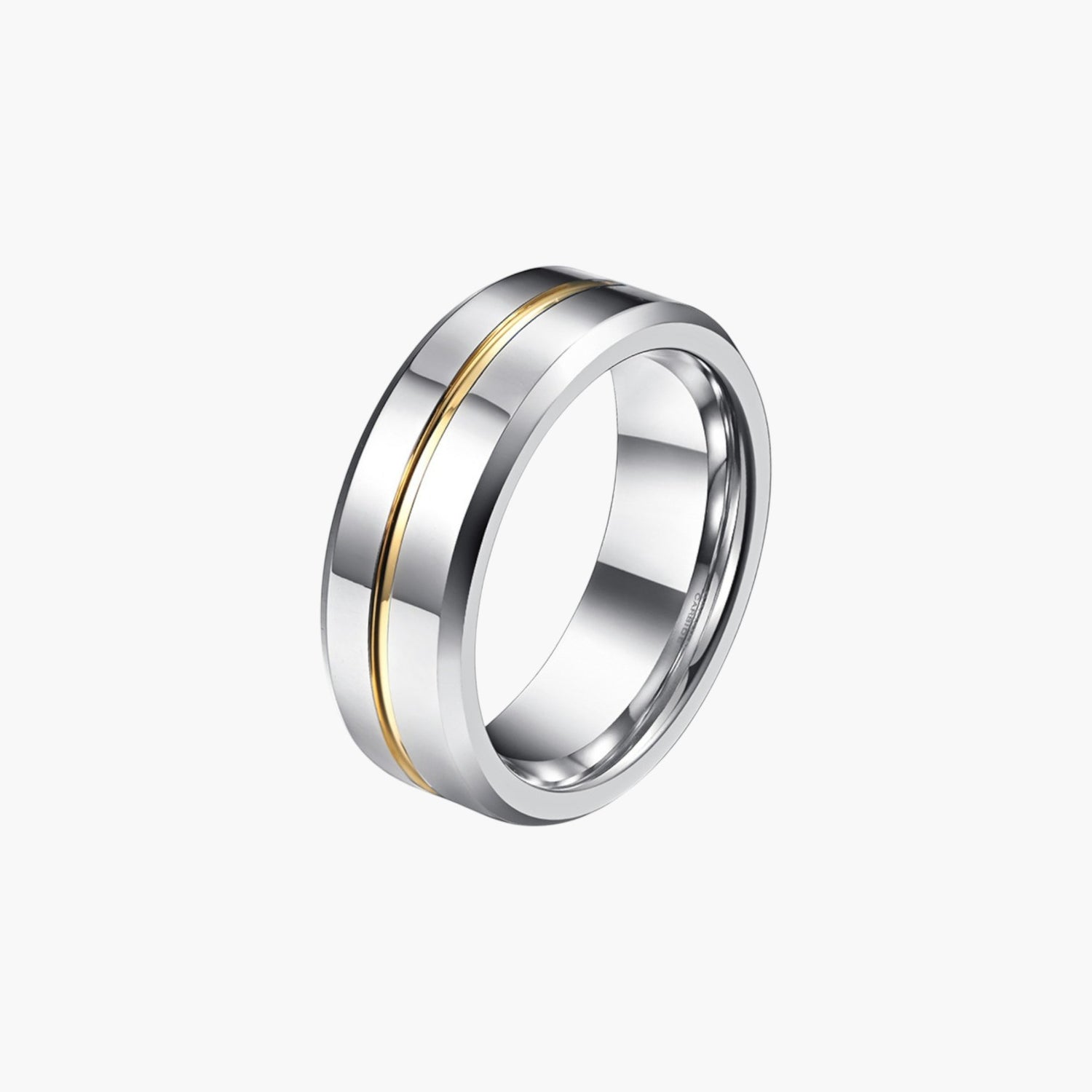 Anel Minimalista em Aço de Tungsténio