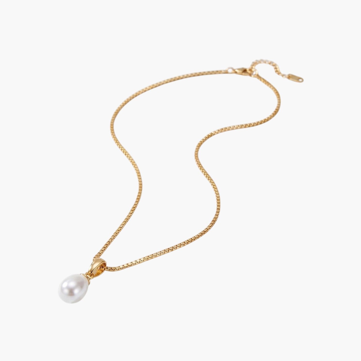 Colar Minimalista com Pérola Gota